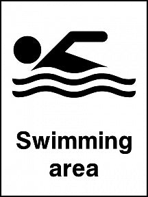 Swimming Area Sign