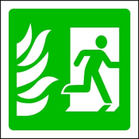 Fire Exit R (SQ) Sign