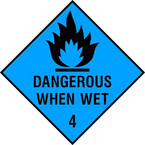 Dangerous When Wet 4 Sign