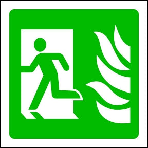 Fire Exit L (SQ) Sign