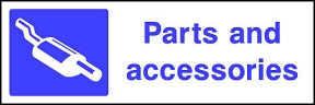 Parts & Accessories Sign