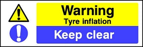 Warning Tyre Inflation Sign