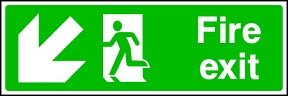 Fire Exit (down-left) Sign