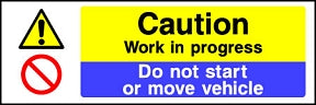 Work in Progress Sign