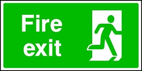 Fire Exit (man right) Sign