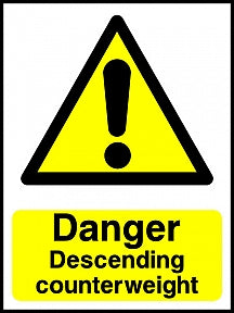 Descending Counterweight Sign