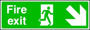 Fire Exit (down-right) Sign
