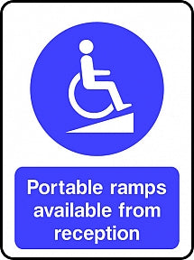 Ramps Available Reception Sign
