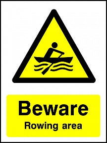 Rowing Area Sign