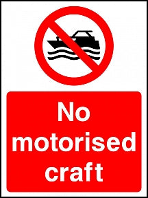 No Motorised Craft Sign