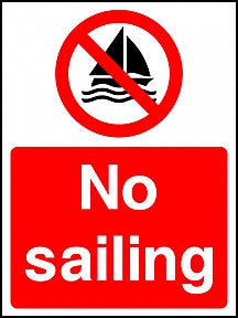 No Sailing Sign