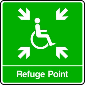 Disabled Refuge Point Sign