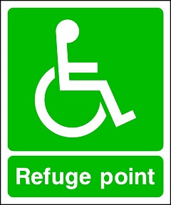 Disabled Refuge Point Sign