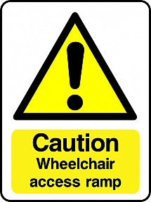 Wheelchair Access Ramp Sign