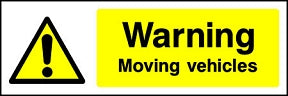 Moving Vehicles Sign