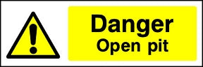 Open Pit Sign