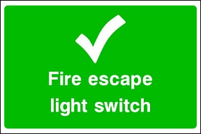Fire Escape Light Sign