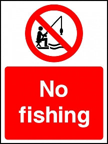 No Fishing Sign