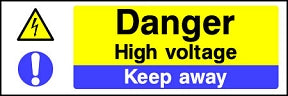 Voltage Keep Away Sign