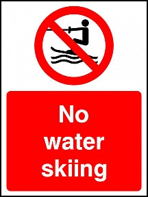 No Water Skiing Sign