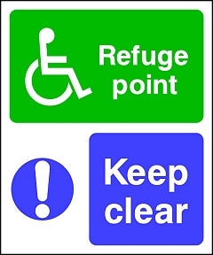 Refuge Point Clear Sign