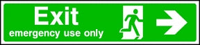 Emergency Only (right) Sign