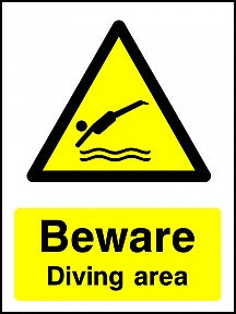 Diving Area Sign