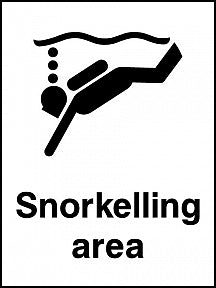Snorkelling Area Sign