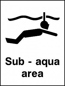 Sub aqua Area Sign