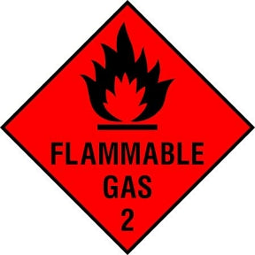 Flammable Gas 2 Sign