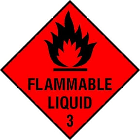 Flammable Liquid 3 Sign