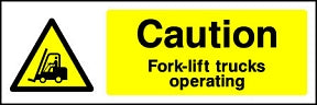 Fork-Lift Trucks Operating Sign
