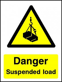 Suspended Load Sign
