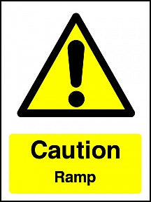 Caution Ramp Sign