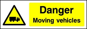 Moving Vehicles Sign