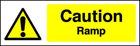 Caution Ramp Sign