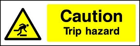 Trip Hazard Sign