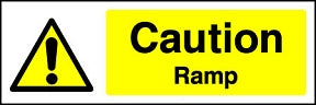 Caution Ramp Sign
