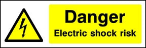 Danger Shock Risk Landscape Sign