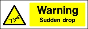 Sudden Drop Sign