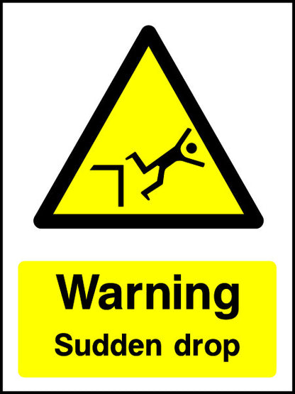 Sudden Drop Sign