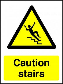 Caution Stairs Sign