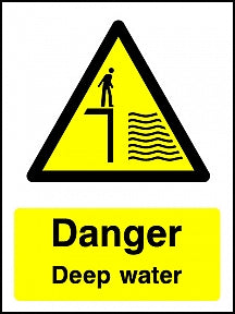 Danger Deep Water Sign