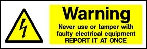 Warning Report It Landscape Sign