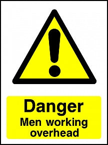 Danger Men Working Overhead Sign