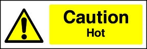 Caution Hot Sign