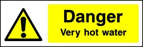 Very Hot Water Sign