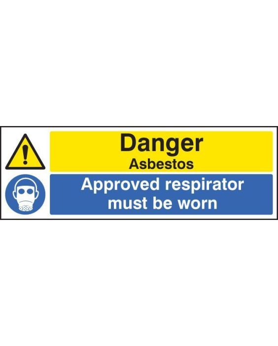 Asbestos Approved Respirator Sign