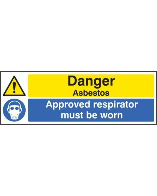 Asbestos Approved Respirator Sign