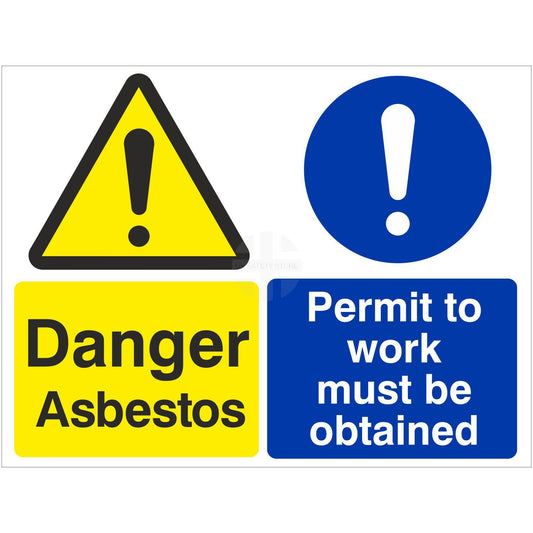 Asbestos Permit to Work Sign